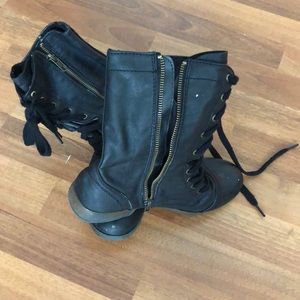 Black military boots